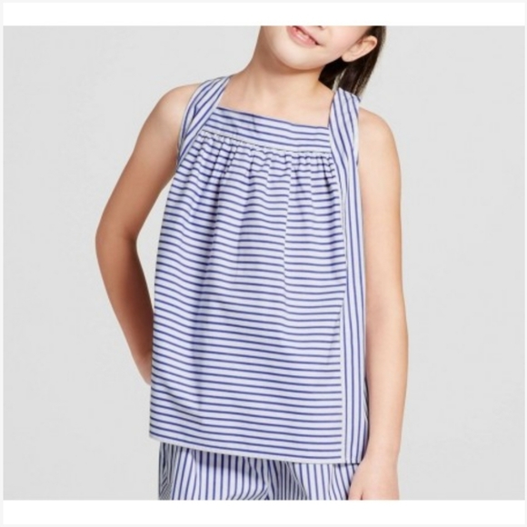 Victoria Beckham for Target Other - Victoria Beckham for Target Blue & White Striped Poplin Cami